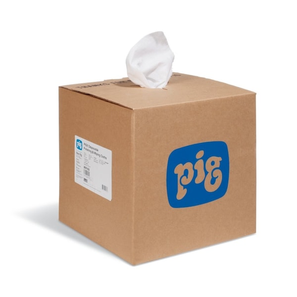 Pig PIG PR100 Disposable Polishing & Wiping Cloths 475 wipers/roll 15" L x 11.375" W, 475PK WIP456 - main
